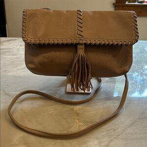 Clarks leather Crossbody Bag with Tassel